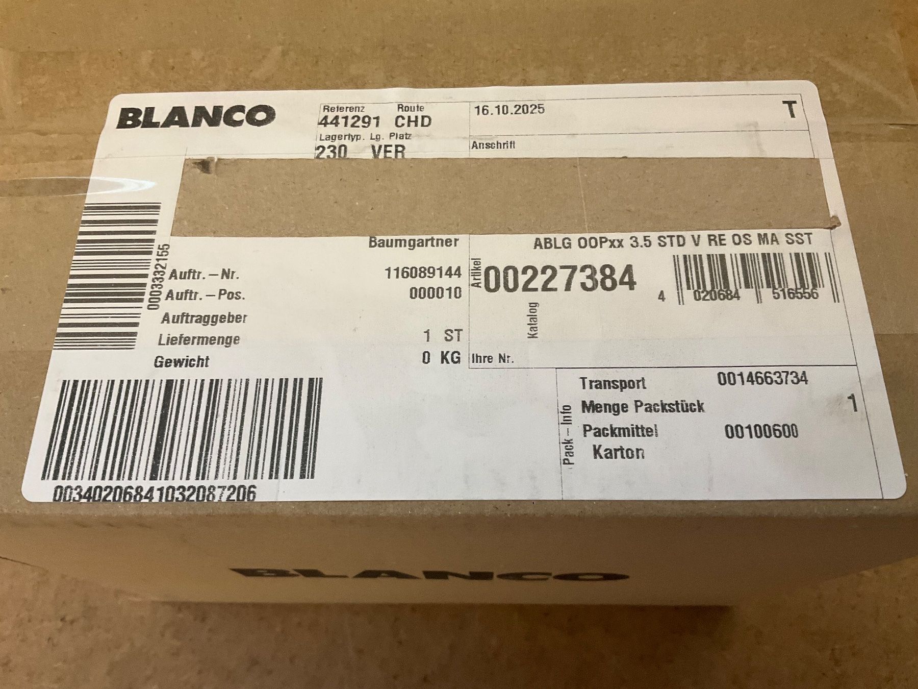 Blanco Armaturen: 113 Blanco Ablaufgarnitur 3 ½'' – Neu (gemäss Beschreibung) aus Derendingen von Meisterstuecke 2