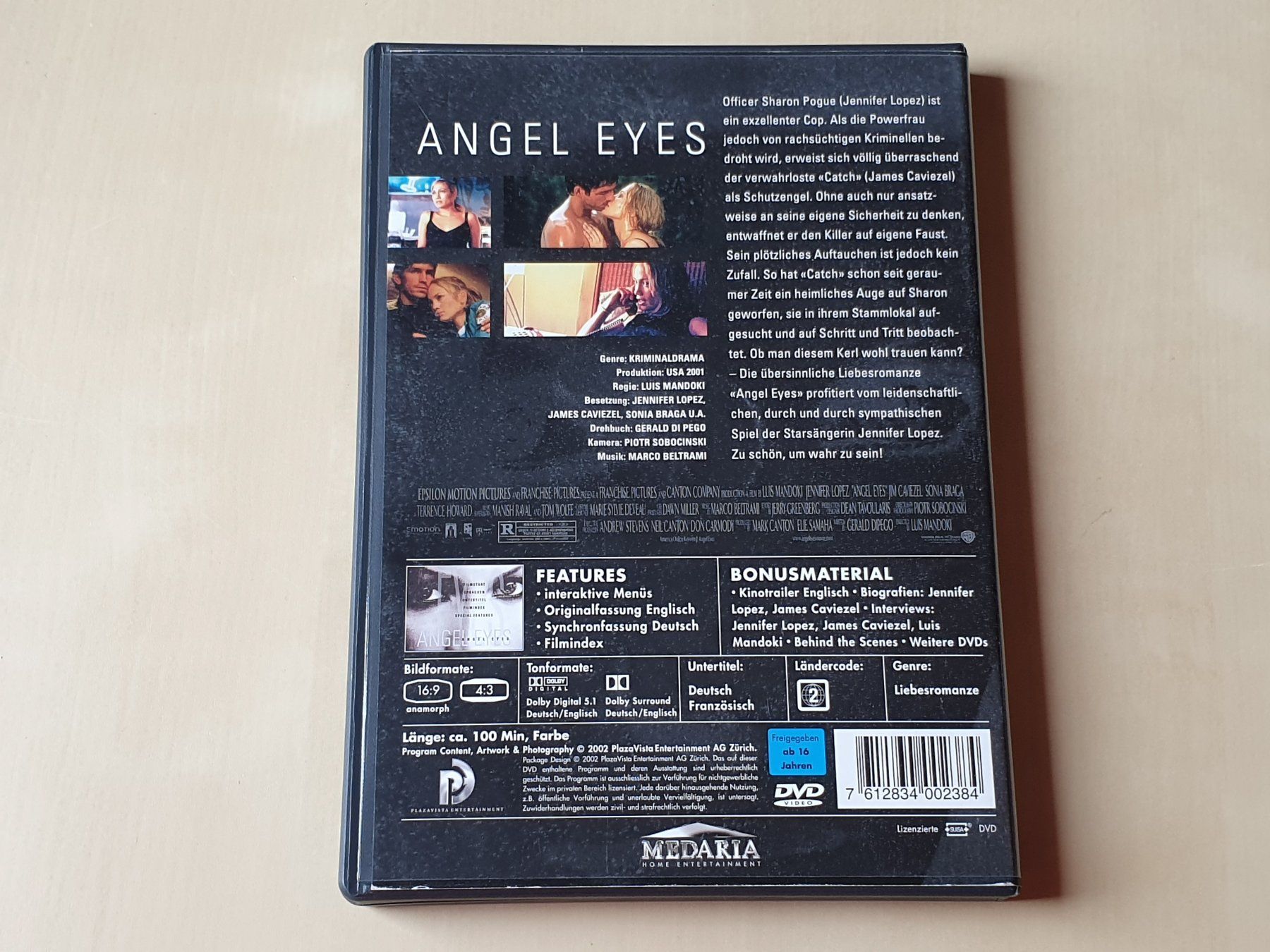Tutti i DVDs: Angel Eyez – Usato da Stansstad venduto da collectorsshop 1