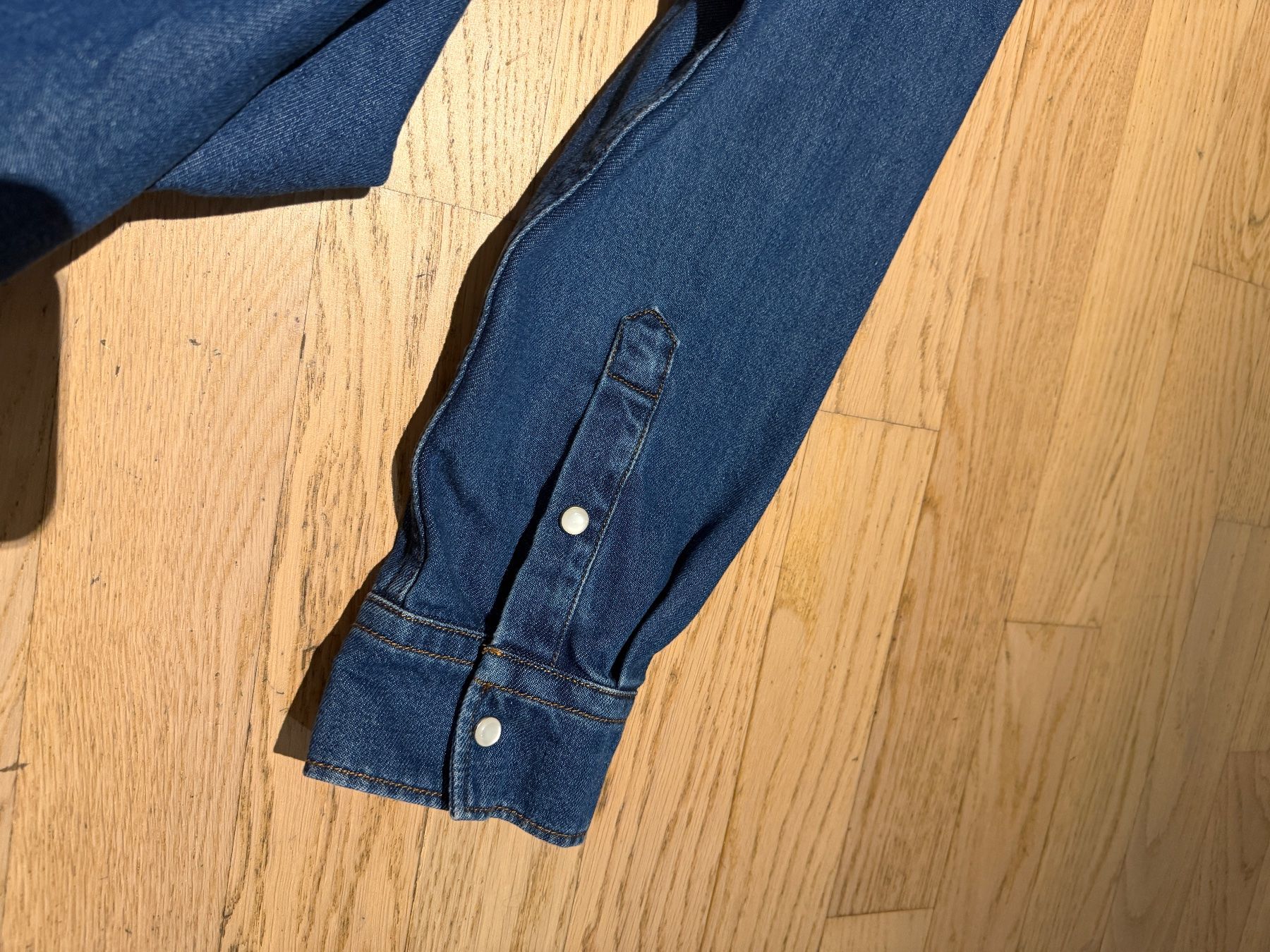 Camicie: AMI DE COEUR HEMD AUS BLAUER DENIM-BAUMWOLLE – Nuovo (secondo la descrizione) da Hettlingen venduto da blu_tb6z 5