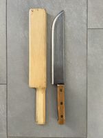 Altes Schlachtmesser / Häutemesser mit Holzgriff