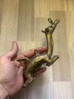 Statuetta animale in ottone vintage