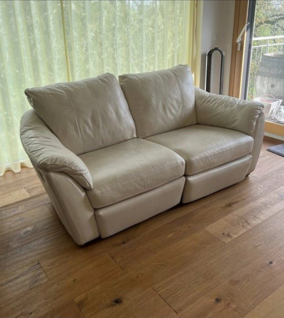 Sofas: Ecksofa ,Leder Hellbeige . – D'occasion à Zürich par ability040