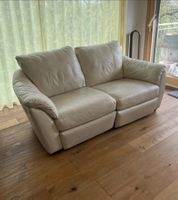 Ecksofa ,Leder Hellbeige .
