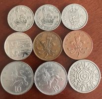 Divers Pieces Monnaie de l'angleterre