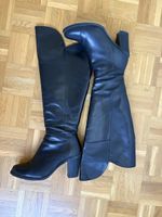 High boots in black leather DUO BOOTS Size 40