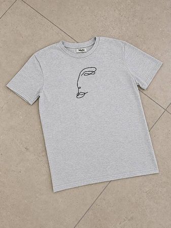 T-Shirt mit Stickerei Gr. S