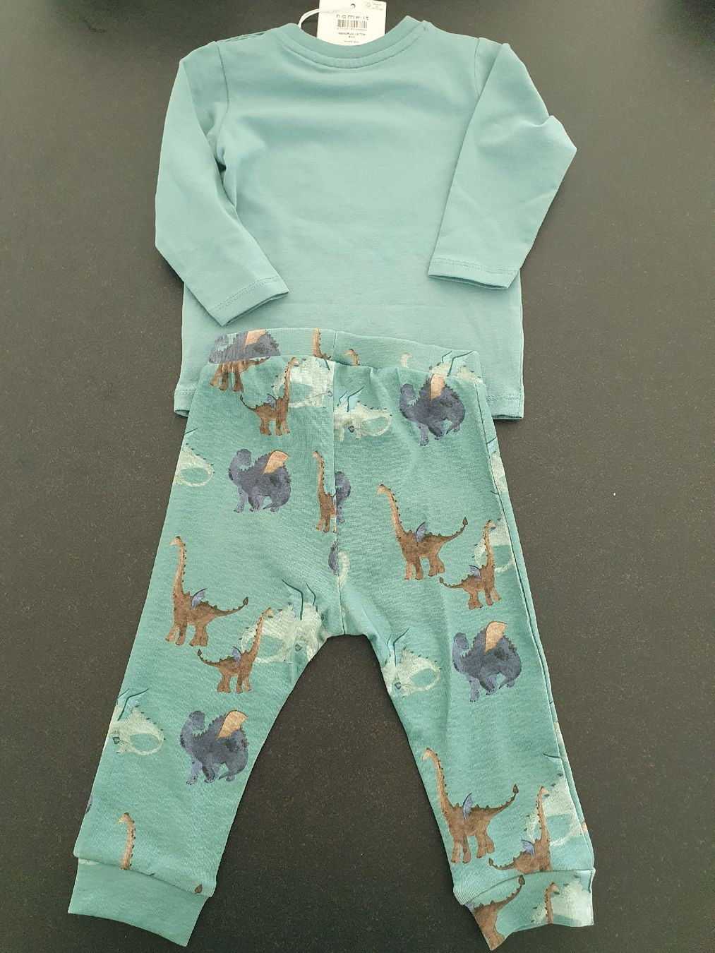 Pigiami: Pyjama dinausore turquoise taille 68, 6mois neuf – Nuovo e nell'imballaggio originale da Neuchâtel venduto da viv_zf9x 1