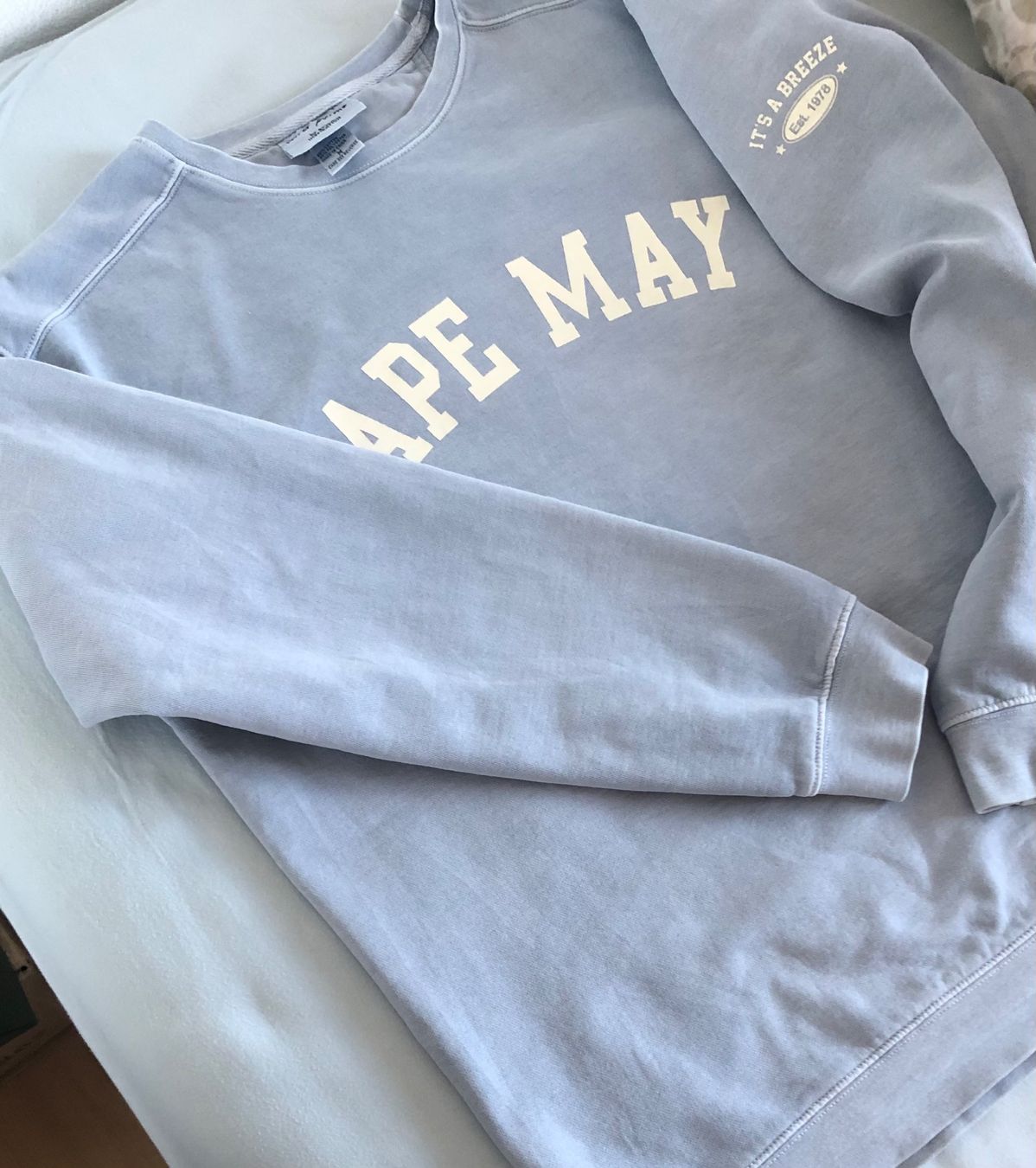 Pullover & Sweatshirts: Sweat vintage bleu clair taille L – Gebraucht aus Le Crêt-p-Semsales von staglione69 5