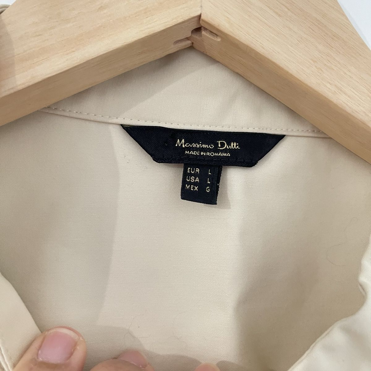 Massimo Dutti Blusen: Massimo Dutti Hemd Jacke Größe L Beige Lässig Elegant – Neu (gemäss Beschreibung) aus Bern von dek_7bjd 4