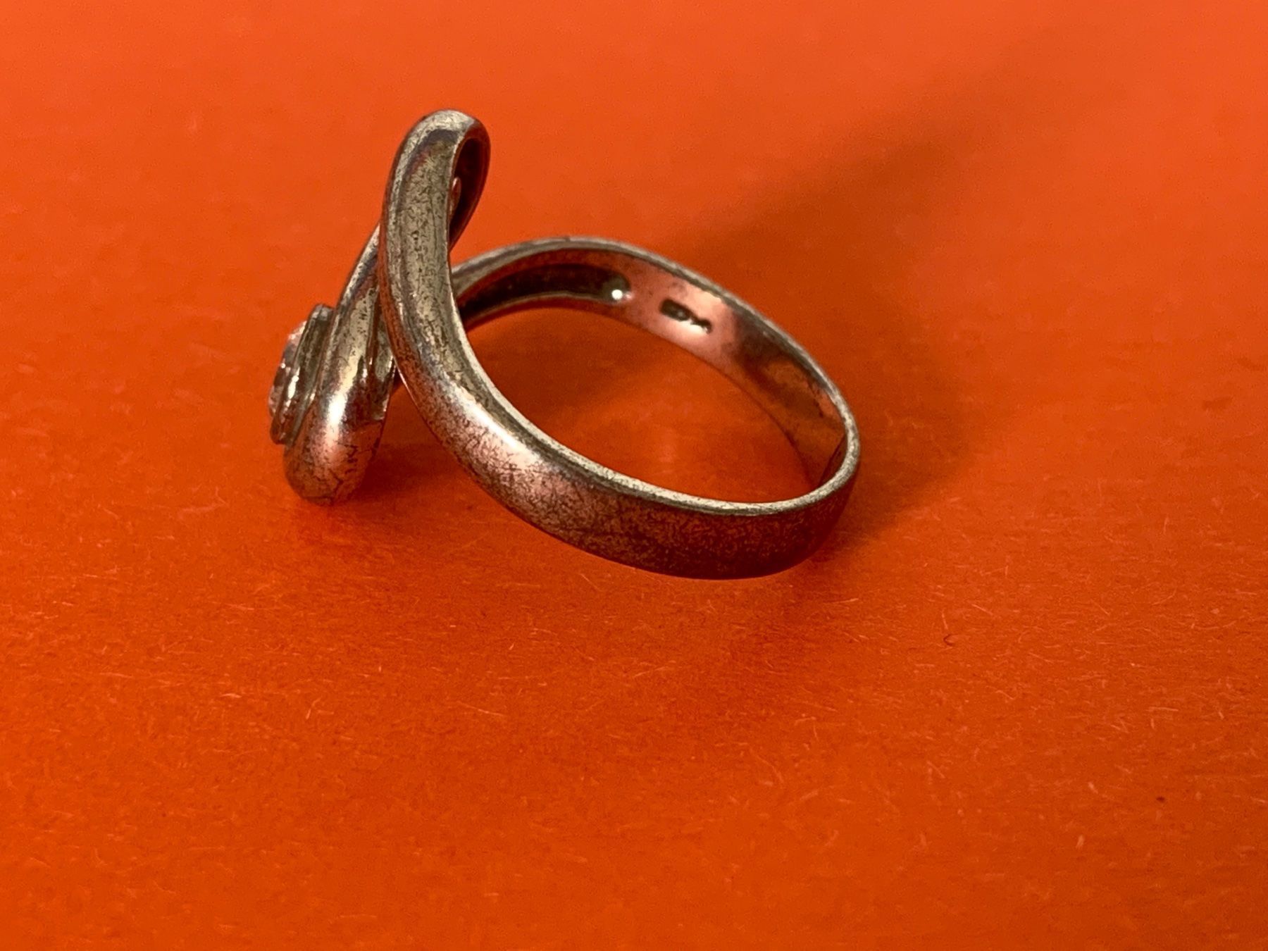 Anelli: Silberring S-Form mit rundem Stein (56) – Usato da Dittingen venduto da Bijoubelle 2