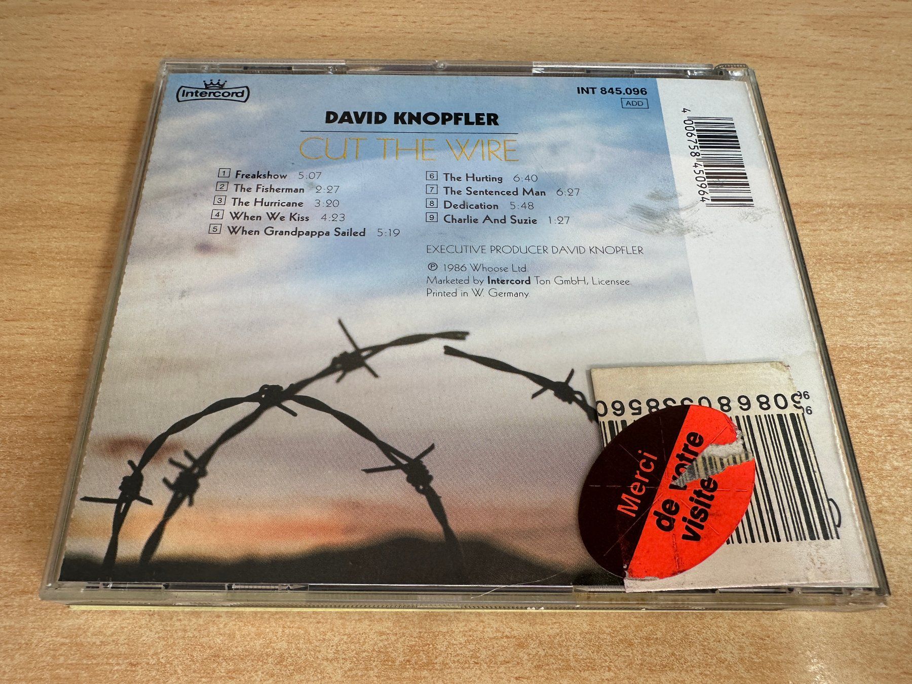 CD: X0 David Knopfler – Cut The Wire – Usato da Rikon im Tösstal venduto da Alpenmutz 1