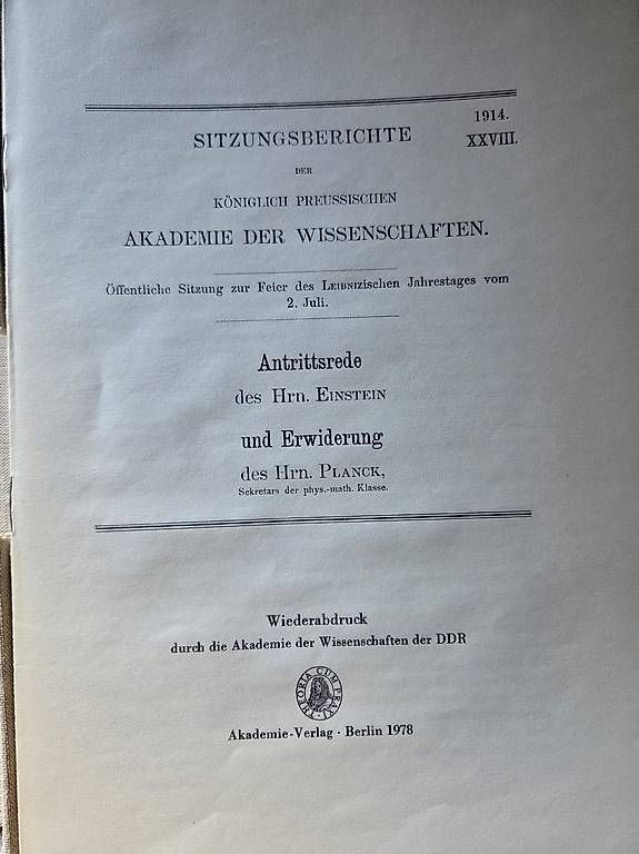Libri: Albert Einstein Akademie Vorträge  – Usato da Trachslau venduto da scorpion02 1