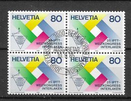 Timbres Suisse: Bloc de 4 1985 N°719