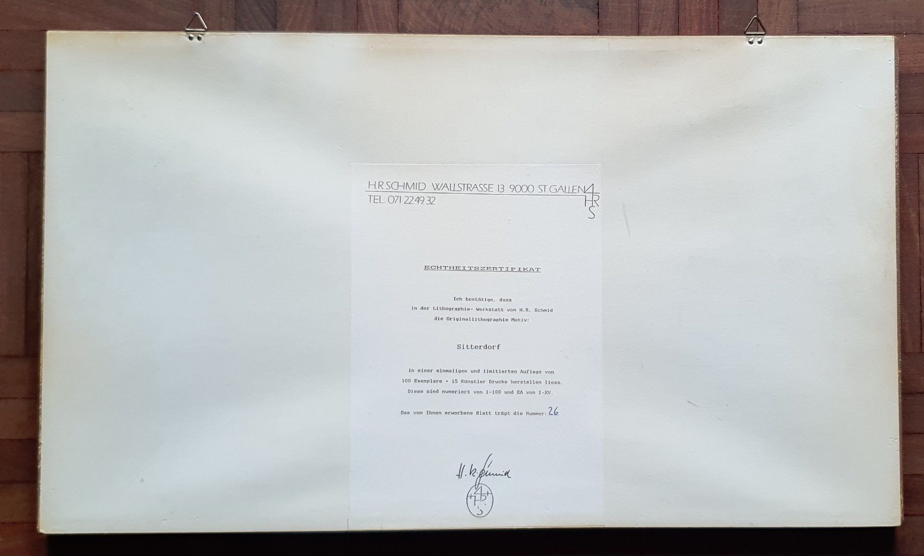 Grafica & Litografie: Bild - Sitterdorf, Lithographie – Usato da Kreuzlingen venduto da Rschweiz1 5