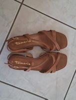 Sandales Tamaris cuir marron taille 37 état neuf