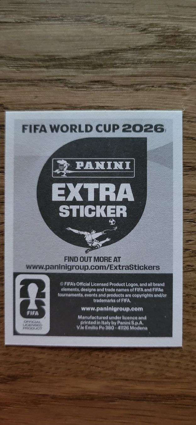 Panini Carte collezionabili: Panini WM 2026 Achraf Hakimi Extra Sticker  – Nuovo e nell'imballaggio originale da Sommeri venduto da vasc 1