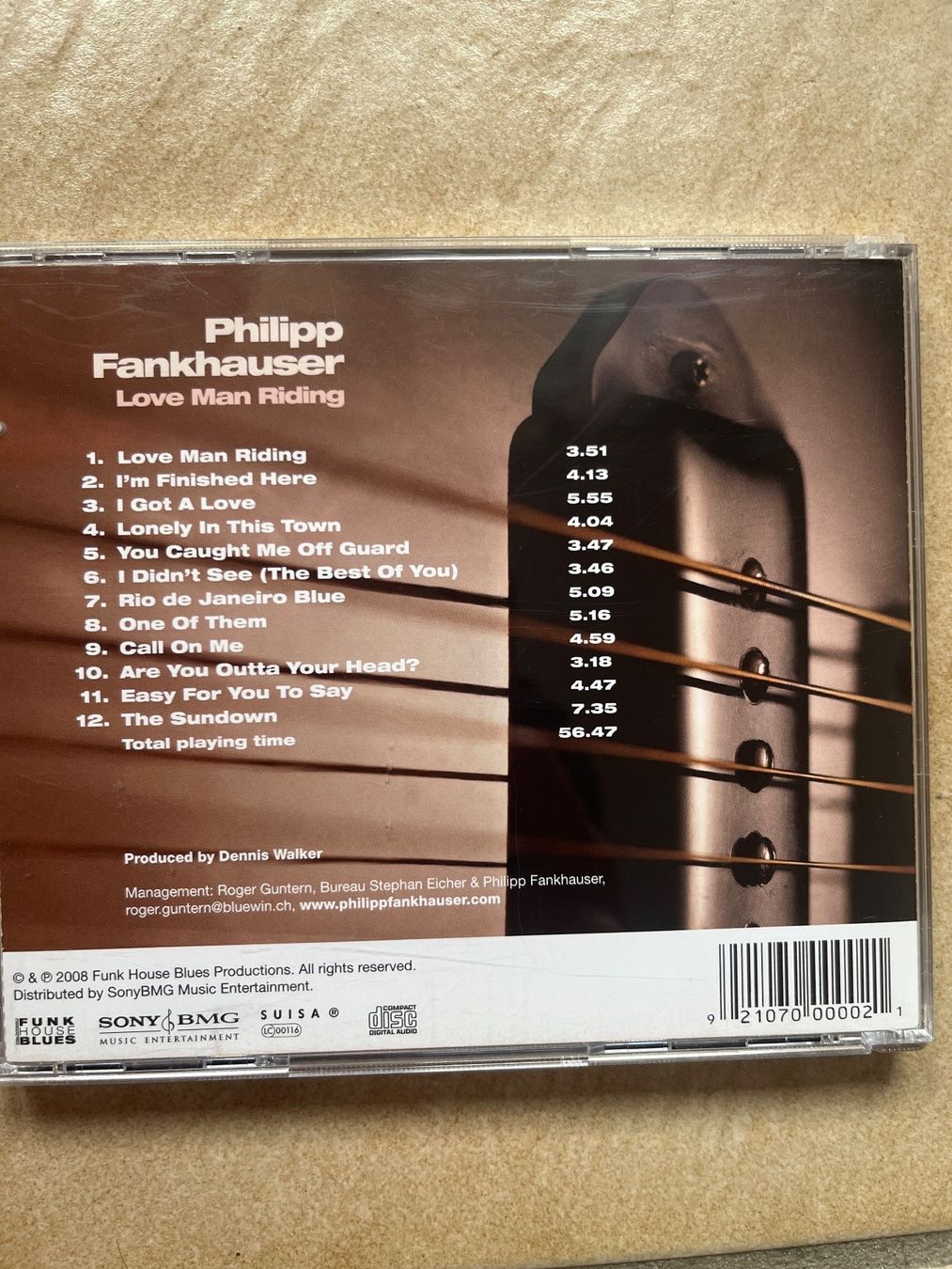 CD: CD Philipp Frankhauser Love Man Riding signé, dédicacé – Usato da Vernayaz venduto da Darkfrost 1