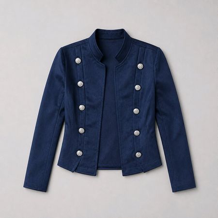 Jacke mit offener Vorderseite und Knopfdekor NEU Gr. S