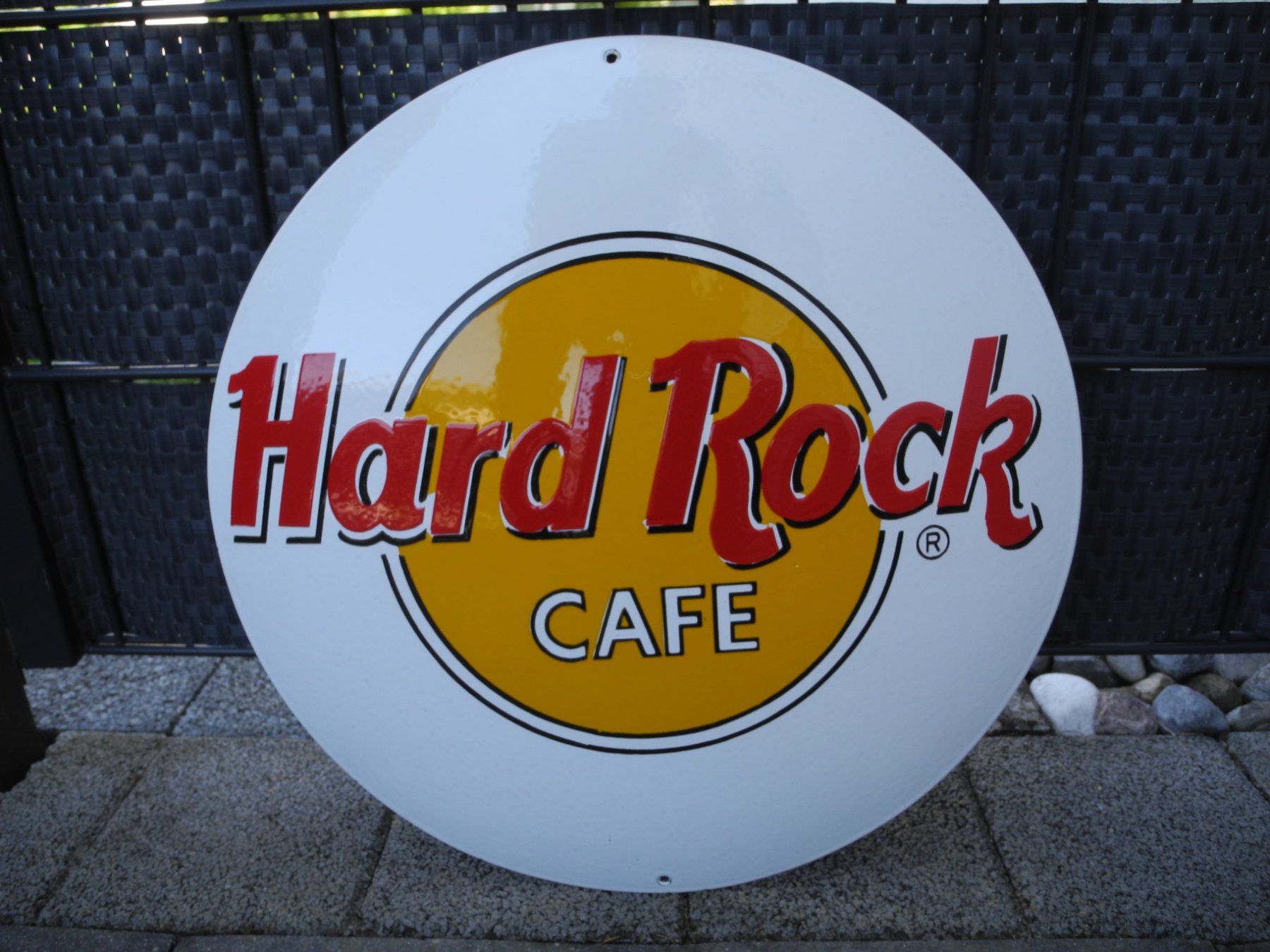 Insegne: GROSSES HARD ROCK EMAILSCHILD – Usato da Reinach AG venduto da Huckleberrysix 5