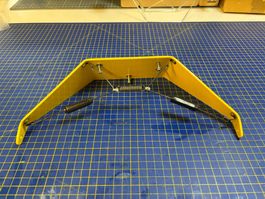Gelbes Flugzeug Fahrwerk mit Federn 20cm neuwertig
