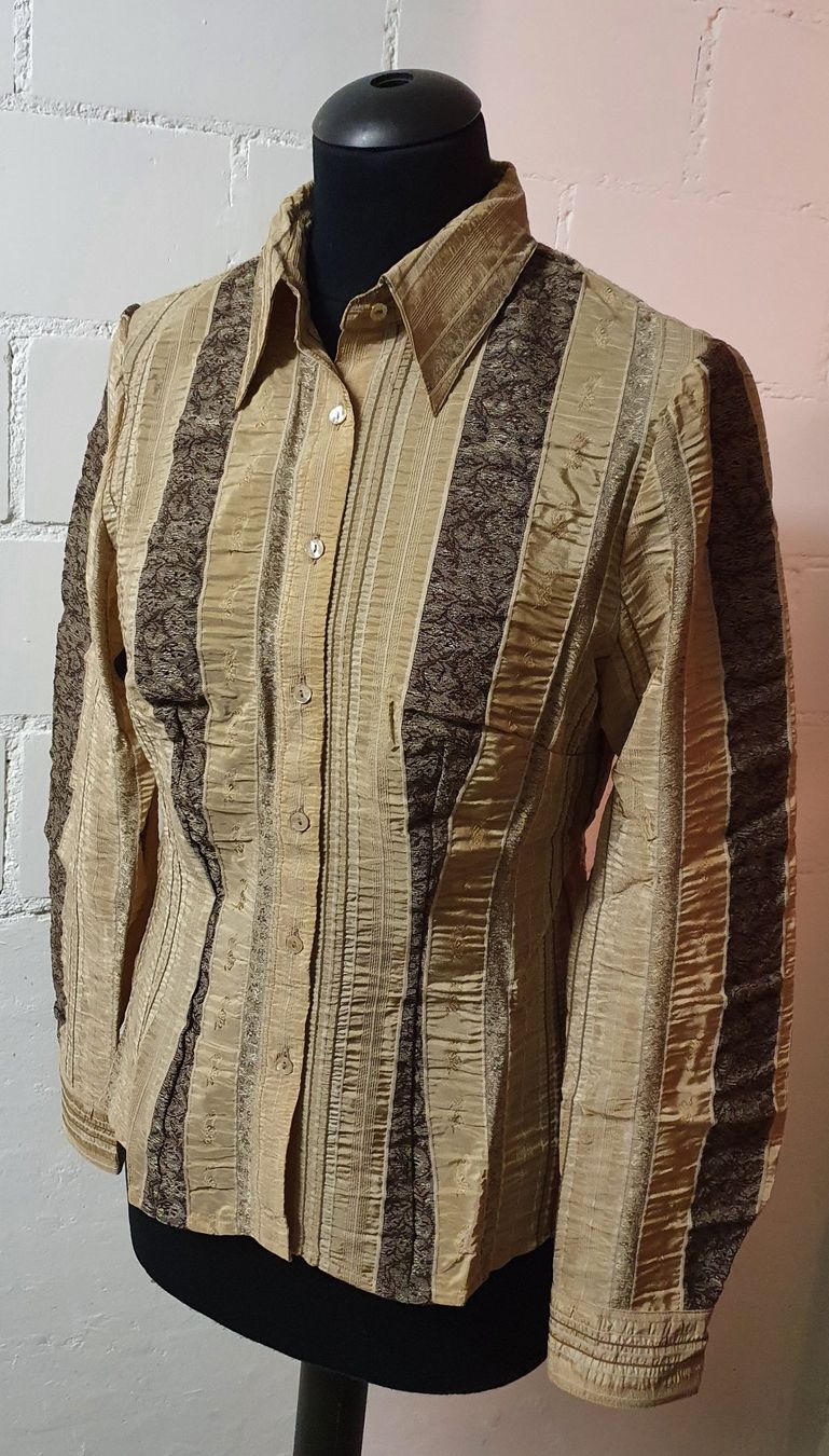 Blusen: Neu: "Wallmann" / edle Bluse Gr. 42 / Braun Töne – Neu (gemäss Beschreibung) aus Muri AG von Edlerweiss 1