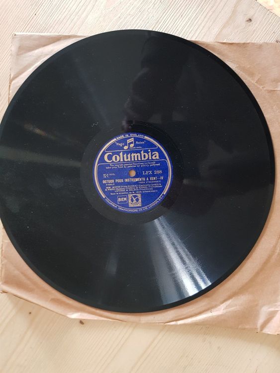 alte Shellac Igor Strawinsky* – Octuor Pour Instruments (Gebraucht) in ...