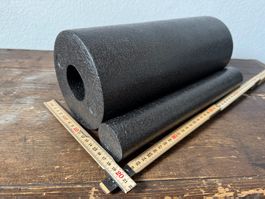 2 in 1 - Faszienrolle | Schwarz - mit herausnehmbarer Rolle