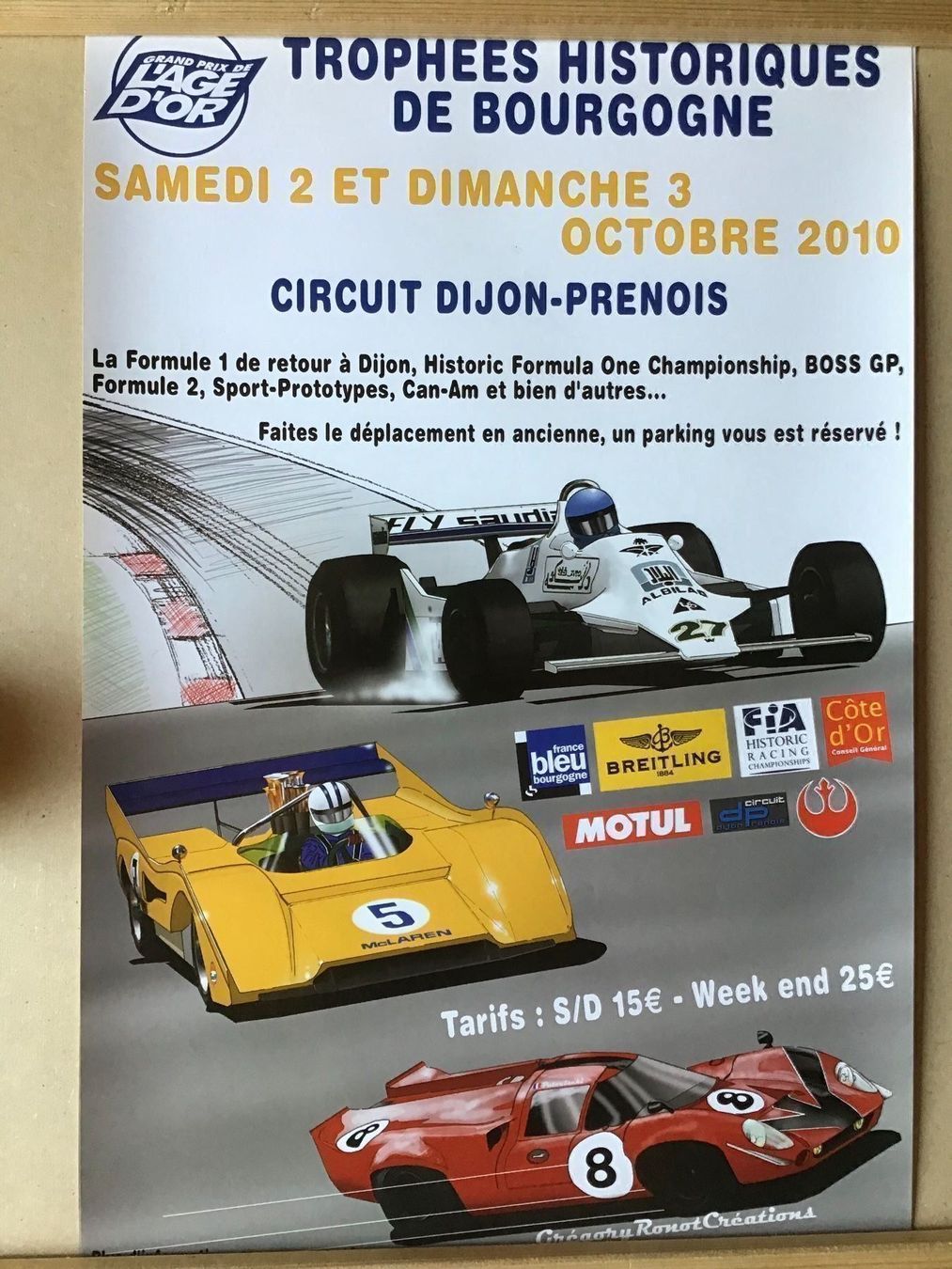 Poster & Bilder: Grand Prix Historique Dijon – Gebraucht aus Némiaz (Chamoson) von Patoshi 2