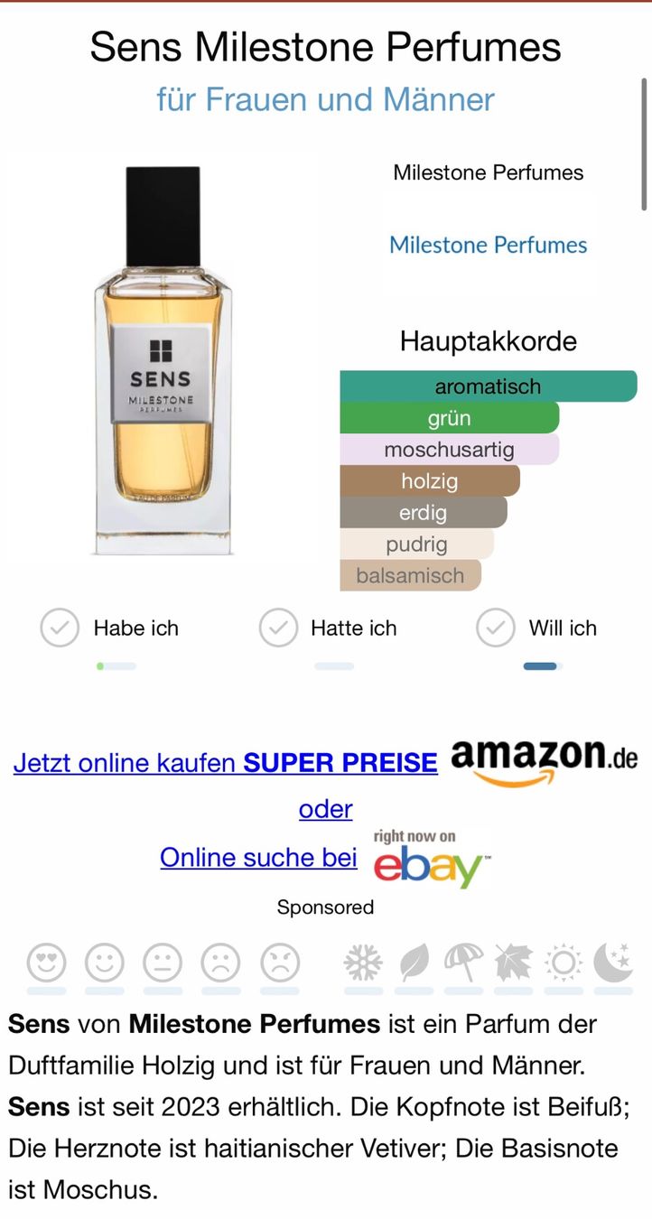 Profumi & Eau de Toilette: Sens Milestone EDP 5ML (Sans Merci Givenchy Clone) – Usato da Zürich venduto da deruja 2