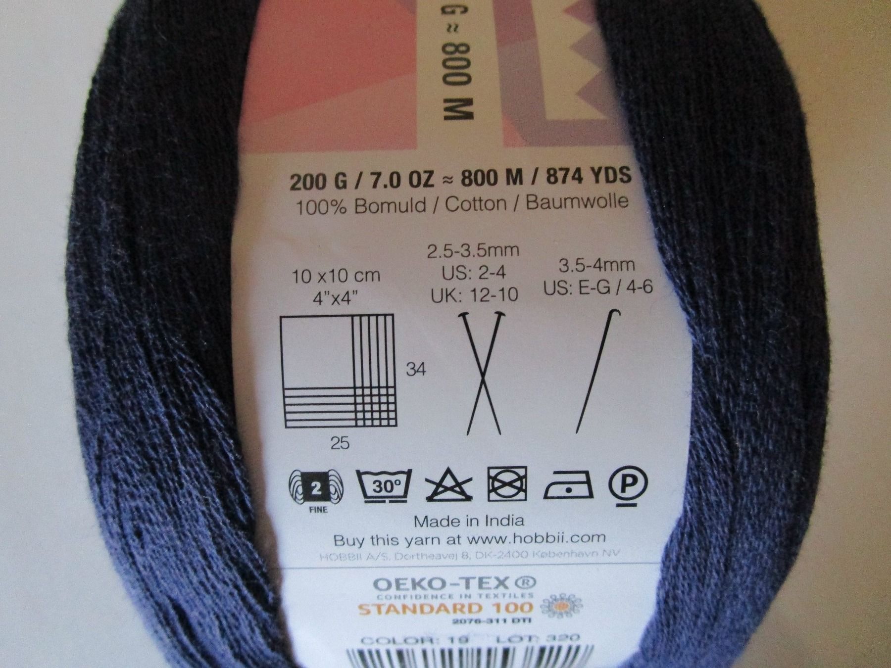 Wolle: Strickgarn,  100% Baumwolle, Bobble 200 g  (19) – Neu (gemäss Beschreibung) aus Ursenbach von gruenblau 2