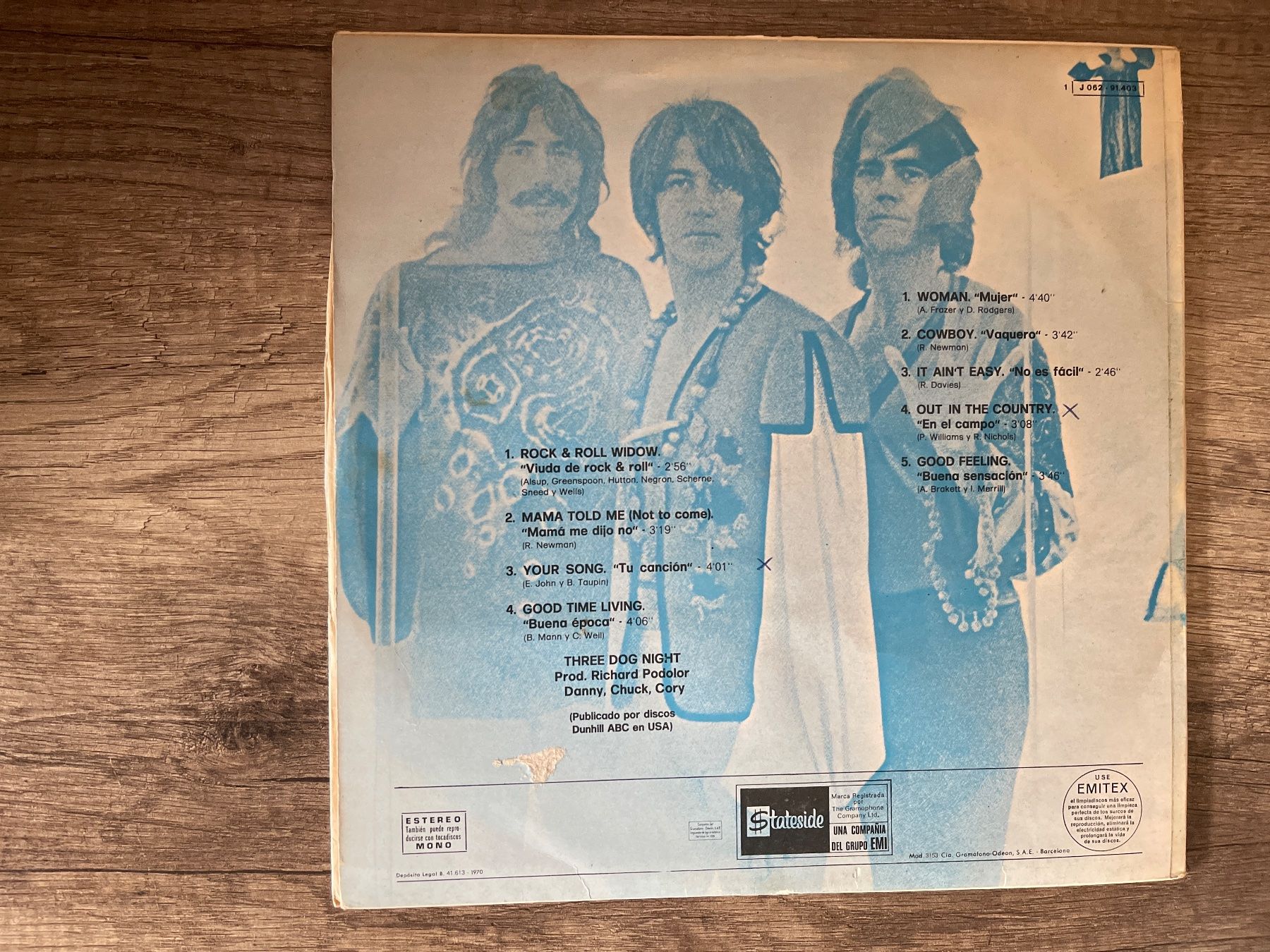 Dischi in vinile: S65/Three Dog Night - "Mama Told Me" – Usato da Frutigen venduto da Philippe_jsp 1