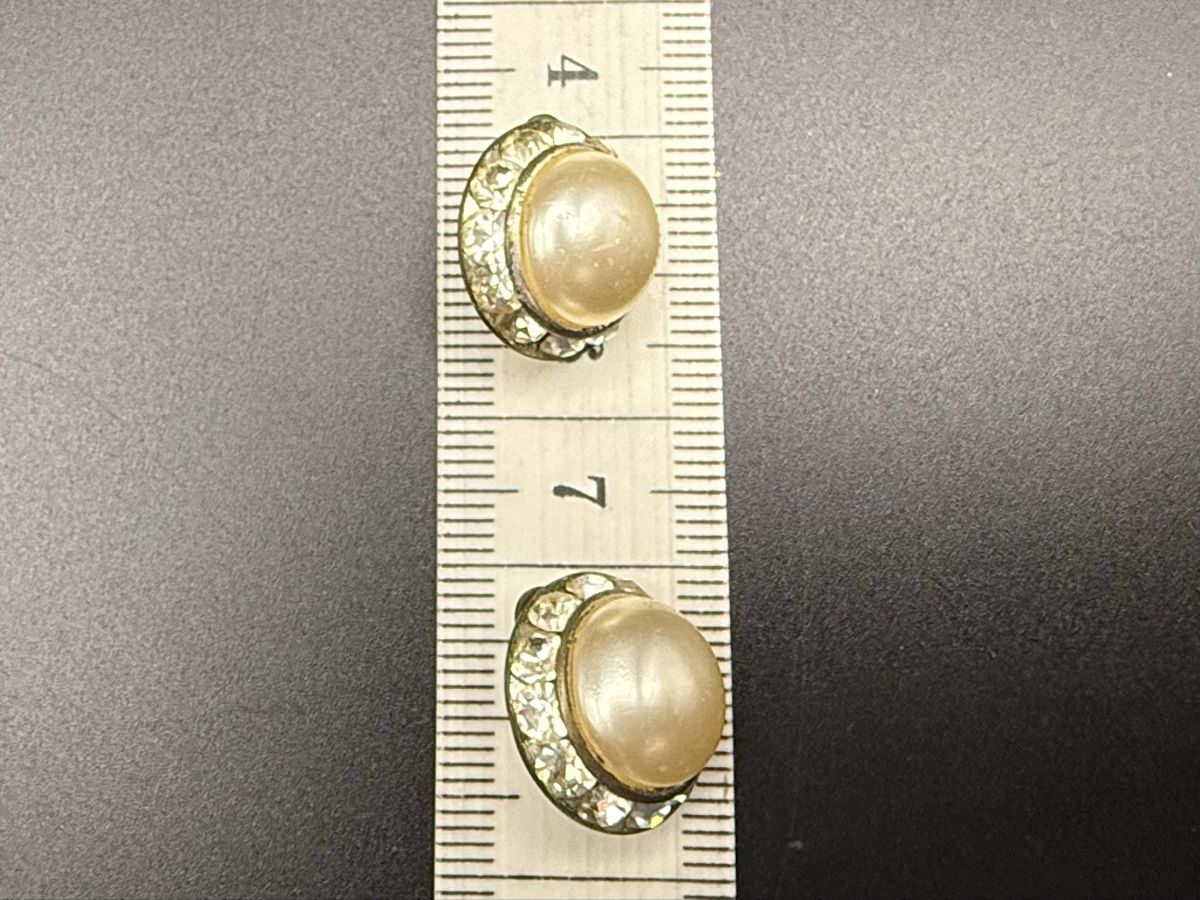 Ohrringe & -stecker: Vintage Perlen und Strass Ohrringe, Clip – Gebraucht aus Lamone von LaCantinaMagica 7