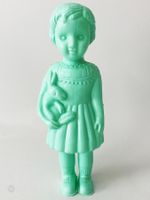 Clonette Puppe Doll Türkis Plastik 26cm Afrika Ghana Vintage
