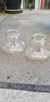 2 alte identische Lampenschirme aus Glas