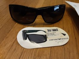Emporio Armani Sonnenbrille EA 9700/S, Schwarz, Top Zustand