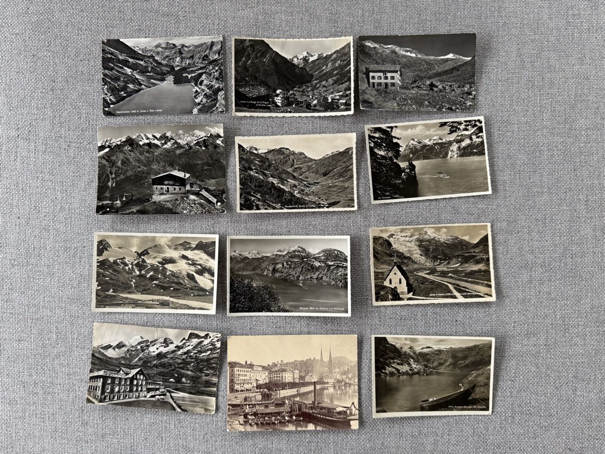 Cartes postales: Tolle alte Postkarten schwarz-weiss Baryt – D'occasion à Ennetbaden par mapa05