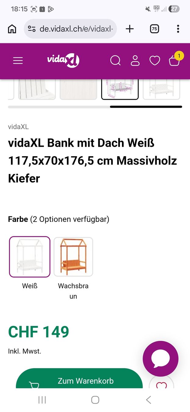Panchine: sitzbank – Nuovo e nell'imballaggio originale da Urtenen-Schönbühl venduto da ger_lv75 3