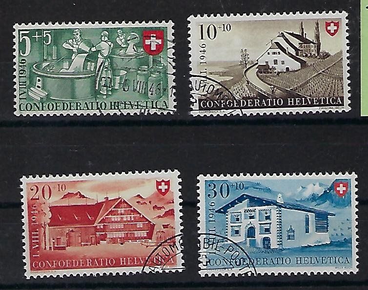 Alle Briefmarken: Pro Patria 1946 gestempelt    14845 – Gebraucht aus Lunden von Animus999