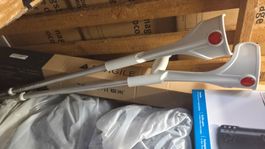 Pair of Adjustable Aluminium Forearm Crutches