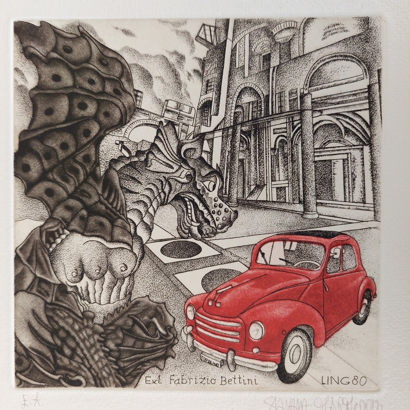 Dipinti: Exlibris Silvana Martignoni - Original Radierung signiert – Usato da Obfelden venduto da Exlibris-Art