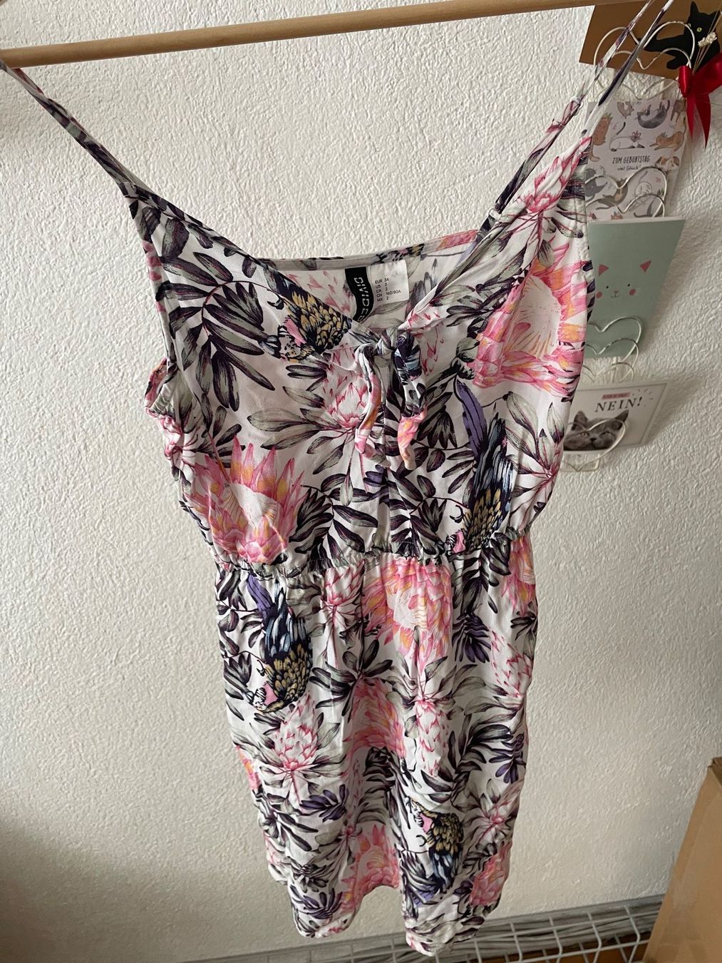 H&M Top: Sommerliches langes H&M Top mit Blumenmuster, Grösse 34 – Usato da Hubersdorf venduto da JanasHeartTreasures