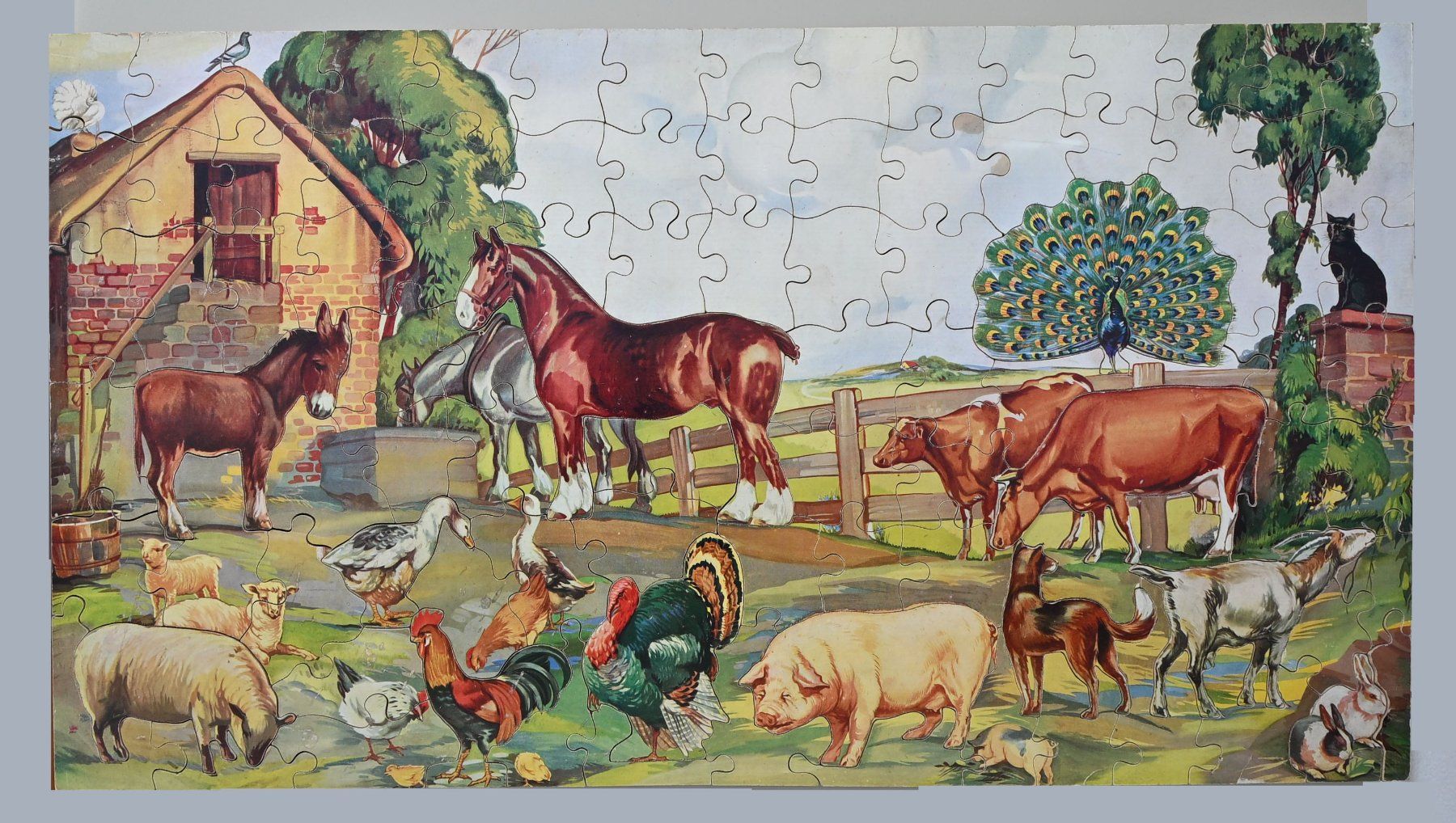 Puzzle: Puzzle "The Victory Farmyard", von 1960 – Usato da Dürnten venduto da puumies