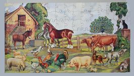 Puzzle "The Victory Farmyard", von 1960