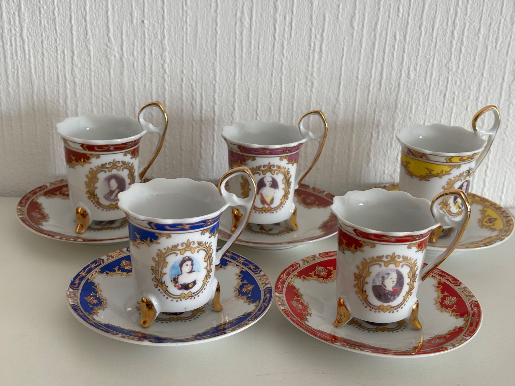 Tassen: Tasses à café de collection, décorées, 5 pièces – Gebraucht aus Peseux von Chimon59