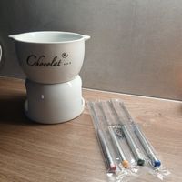 Schoko-Fondue-Set, neu