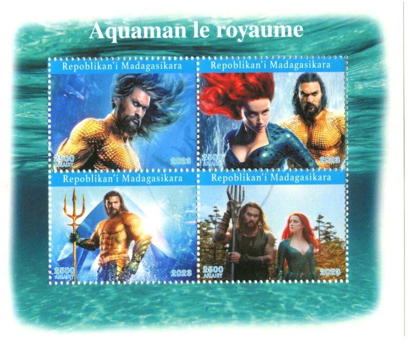 Tutti i francobolli: Block "Aquaman". Madagaskar – Nuovo e nell'imballaggio originale da Basel venduto da Butsch5