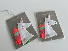 MERI MERI Anhänger Einhorn - 2 Pack - NEU - 17.-