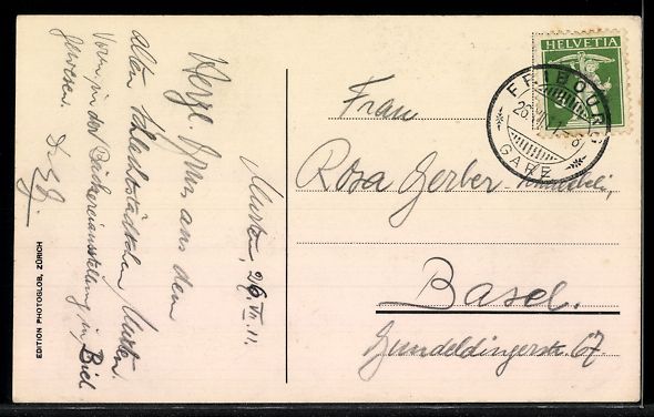 Cartoline postali: AK Murten, Ringmauer mit Türmen – Usato da Berlin venduto da bartko-reher 1