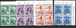 1938, Pro Juventute im 4-Block postfrisch Kt. 40 -
