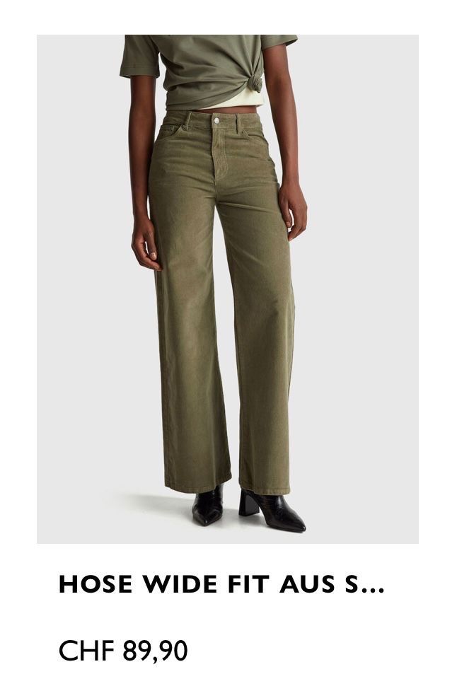 Benetton Pantaloni: Khakifarbene Benetton Hose Grösse 40 – Nuovo e nell'imballaggio originale da Schaan venduto da Hermine2018